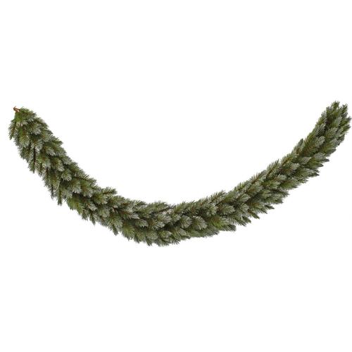 Visuel 1 du produit Guirlande de sapin coloris vert enneigé en PVC Pittsburg - L 180 x Ø 30 cm