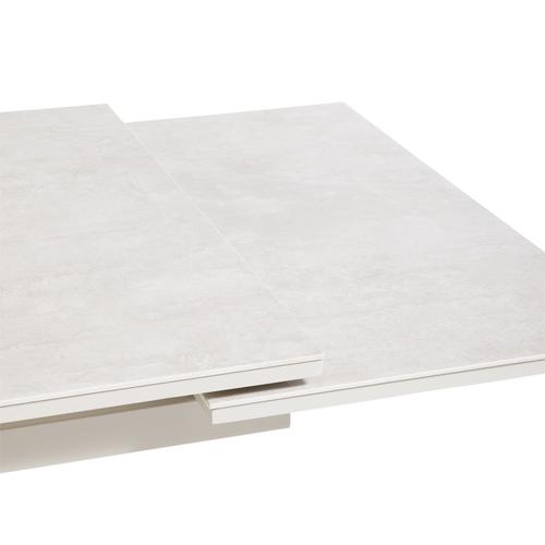 Visuel 3 du produit Table Malo avec 2 allonges et rails coloris beige en plastique - 180/230/280 x 100 cm