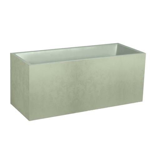 Visuel 1 du produit Balconnière en plastique coloris vert amande Poetic Basalt Up - 59 x 19,5 x 22,8 cm