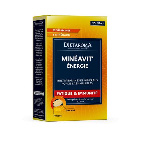 Visuel 1 du produit Complément Minéavit énergie DIETAROMA - 30 comprimés