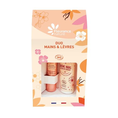 Visuel 1 du produit Duo stick lèvres et crème mains bio fleur de cerisier Fleurance Nature