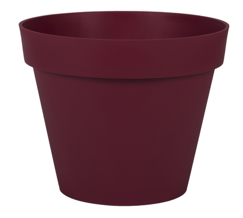 Visuel 1 du produit Pot rond en polypropylène rouge Bourgogne Eda Toscane 10 L - Ø 30 x H 26 cm