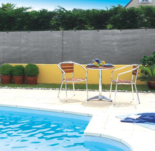 Visuel 2 du produit Brise-vue tissé coloris gris Nortène Recynet Plus - 10 m x H 100 cm