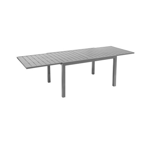 Visuel 2 du produit Table de jardin Zinnia 6 à 10 places coloris gris anthracite en aluminium - 136 à 262,5 x 100 x 75 cm