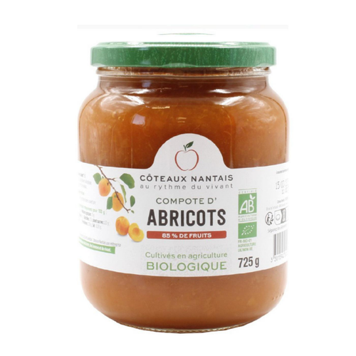 Visuel 1 du produit Compote d'abricots bio Coteaux Nantais - 725 g