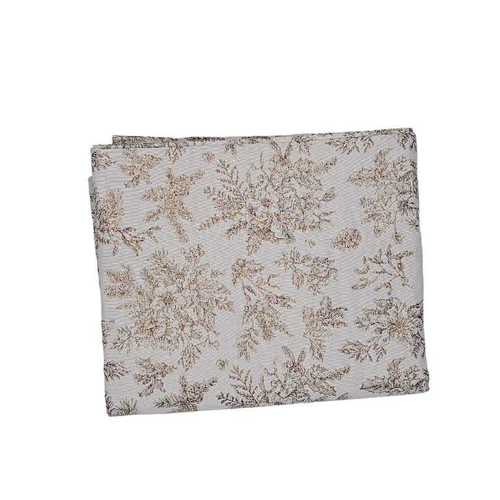 Visuel 1 du produit Nappe décorative Arya coloris or en coton - 150 x 300 cm