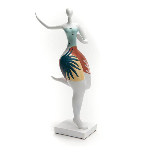 Visuel 1 du produit Statue femme Palma en polyrésine blanc - 11 x 40 x 19 cm