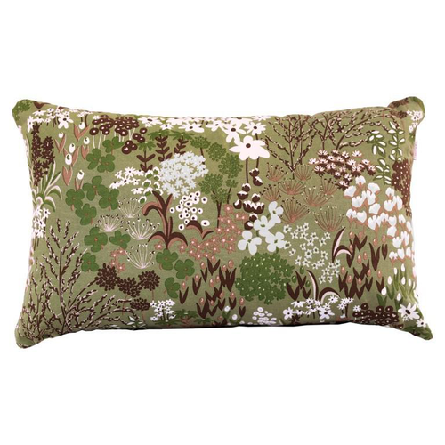 Visuel 1 du produit Coussin extérieur champêtre en tissu coton/mousse polyester coloris Poésie automnale Fermob Bouquet sauvage - 68 x 44 cm