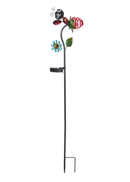 Visuel 1 du produit Balise extérieure insecte Spiralight coloris multicolore en métal Smartgarden - 88 x 19 x 10 cm