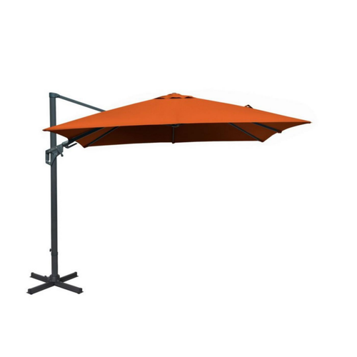 Visuel 1 du produit Parasol déporté en aluminium orientable, inclinable et rotatif Proloisirs Sienne - 3 x 3 m
