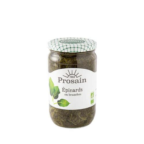 Visuel 1 du produit Épinards en branche bio en bocal de 660 grammes