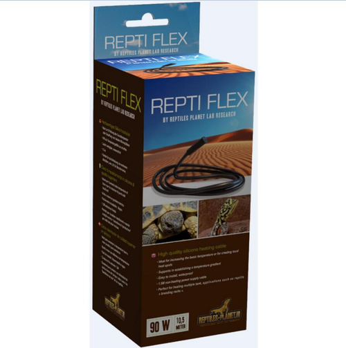 Visuel 1 du produit Cordon chauffant pour vivarium coloris noir Reptile Planet Repti Flex 90W 10,5 m - Ø 7 mm