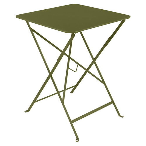 Visuel 1 du produit Table pliante Bistro coloris vert en acier Fermob - 57 x 57 x 74 cm