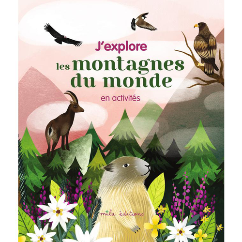 Visuel 1 du produit Le livre " J'explore les montagnes du monde en activités " aux Éditions Mila