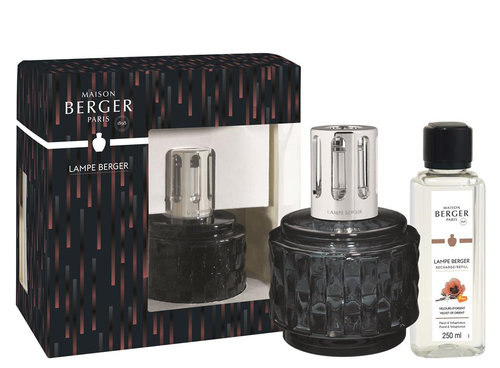 Visuel 1 du produit Coffret Lampe Berger Variation grise et parfum Velours d’orient - 250 ml