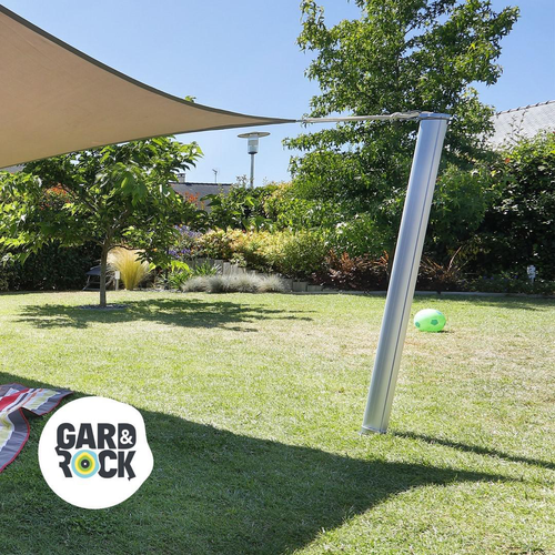 Visuel 5 du produit Cordon pour hamac ou voile d'ombrage coloris blanc en corde synthétique Gard&Rock - Ø 8 mm x 3 m