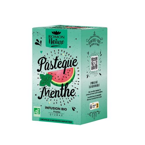 Visuel 1 du produit Tisane plaisir bio menthe et pastèque Romon Nature - les 16 sachets
