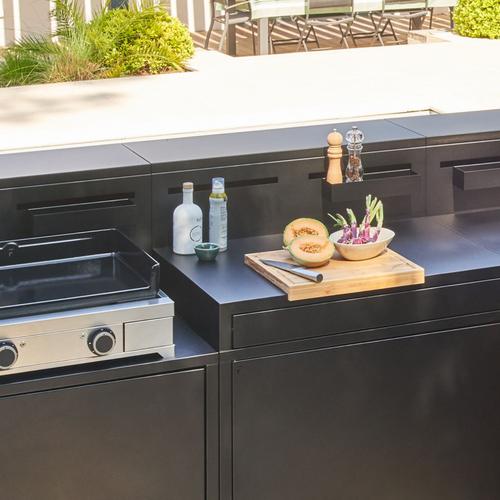 Visuel 10 du produit Bac de rangement noir Forge Adour - 30 x 8,6 x 6 cm