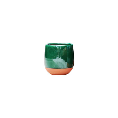 Visuel 3 du produit Pot en terre émaillée vert Jade Les Poteries d’Albi Saintrop - Ø 17 x H 19 cm