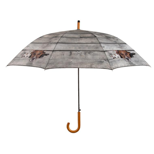 Visuel 1 du produit Parapluie en polyester et acier motifs chiens et chats - Ø 120 x H 95 cm
