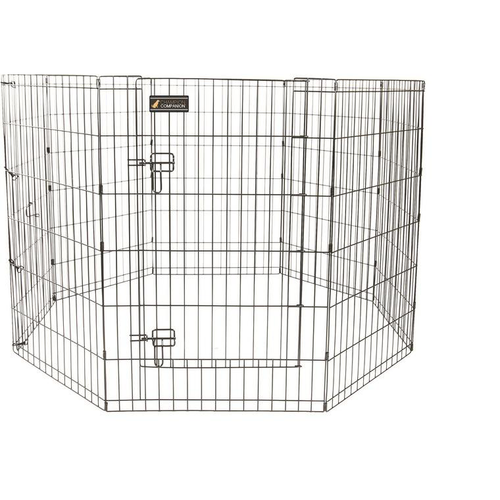 Visuel 1 du produit Parc pour chien en métal noir - 91 cm