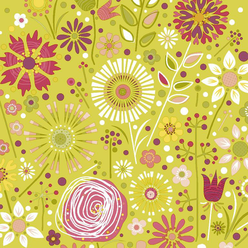 Visuel 1 du produit Lot de 20 serviettes 3 plis Flower Field coloris multicolore - 33 x 33 cm