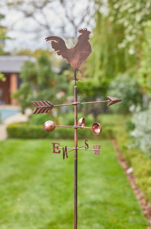 Visuel 1 du produit Girouette coq coloris marron en métal Smartgarden - 170 x 38 x 2 cm