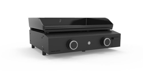 Visuel 1 du produit Plancha Origin au gaz 60 pour 8 à 10 personnes coloris noir en acier 5000 W Forge Adour Origin - 60,7 x 54,6 x 24 cm