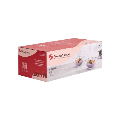 Visuel 2 du produit Coffret de 4 coupelles en verre transparent Bouquet Ø 13,8 cm - les 4 pièces