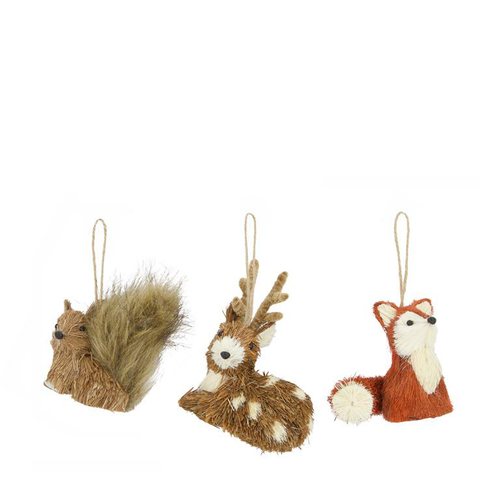 Visuel 1 du produit Animal de la forêt à suspendre - 11 x 8 x 12 cm