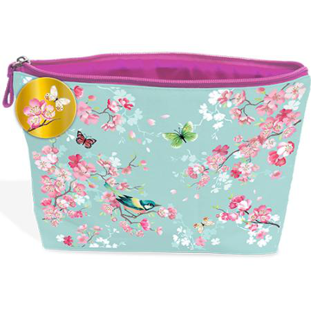 Visuel 1 du produit Trousse de voyage cerisiers coloris multicolore en coton Cartes d'Art - 30 x 19 cm