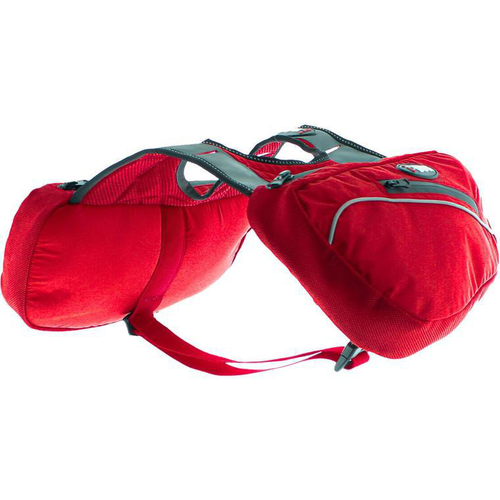 Visuel 1 du produit Sacoches pour harnais du chien en tissu polyester coloris rouge I-Dog Confort Trek - Taille M/L/XL 6 L