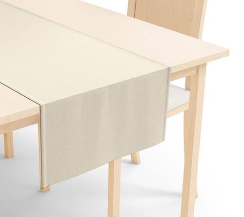 Visuel 1 du produit Chemin de table coloris beige en coton Jekyll - 50 x 150 cm