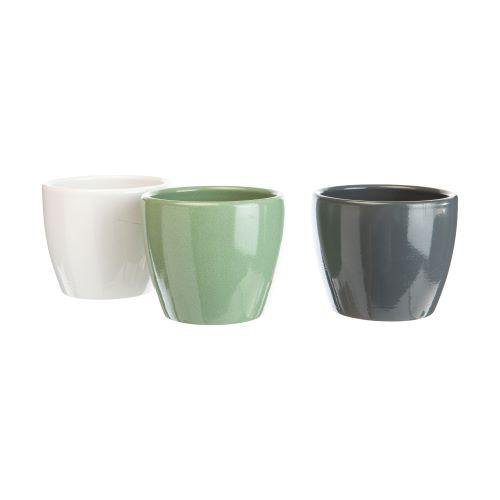 Visuel 1 du produit Cache-pot Carnivore en céramique coloris vert - Ø 9 cm