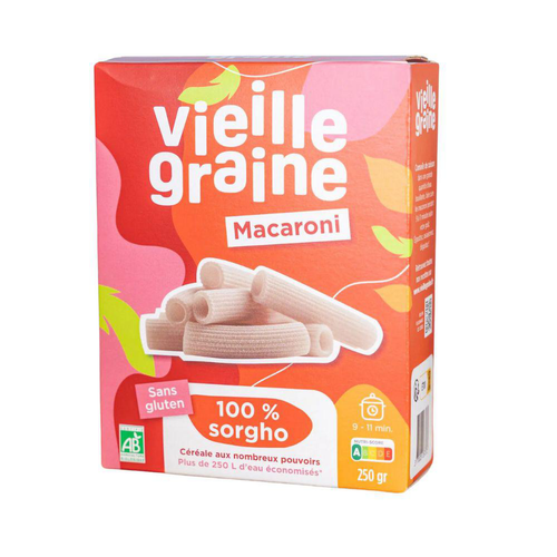 Visuel 1 du produit Macaroni sorgho Bio Vieille Graine - 250 g