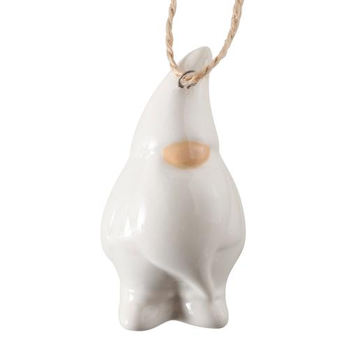 Visuel 3 du produit Pendentif de Noël lutin en poterie brillante Hannybal - 3,7 x 4 x 7,3 cm
