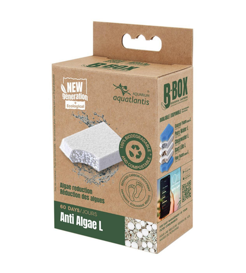 Visuel 1 du produit Masse filtrante pour aquarium coloris blanc Aquatlantis B-Box anti-algues - Taille L
