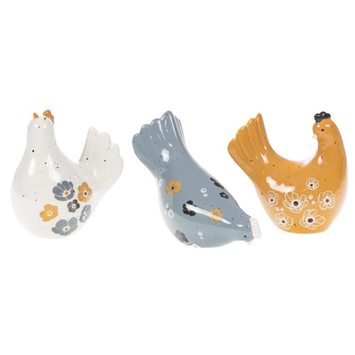 Visuel 1 du produit Poule en céramique claire Melissa - 12 x 7,7 x 12 cm