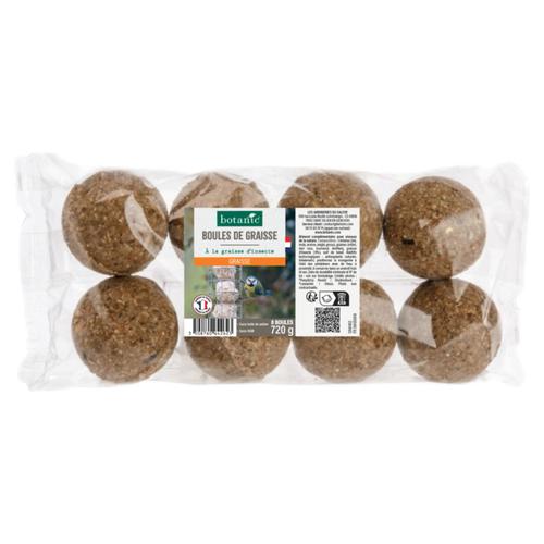 Visuel 1 du produit Boules de graisse aux insectes pour oiseaux botanic® x 8 - 720 g