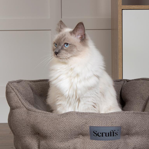 Visuel 4 du produit Couchage pour chat ou petit chien coloris gris lit rond Scruffs Seattle - Ø 45 cm