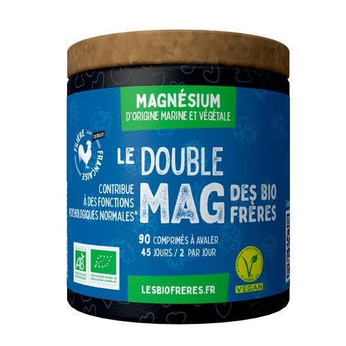 Visuel 1 du produit Magnésium d’origine marine et végétale bio Les bio frères Le double Mag - 90 comprimés