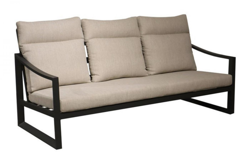 Visuel 1 du produit Canapé 3 places en aluminium couleur graphite/beige PROLOISIRS Prado