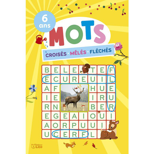 Visuel 1 du produit Livre "Mots croisés mêlés fléchés", Ed LITO