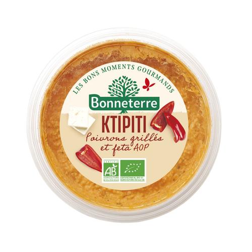 Visuel 1 du produit Ktipiti à la feta AOP et aux poivrons grillés bio Bonneterre - 150 g