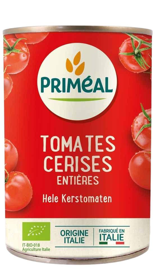 Visuel 1 du produit Tomates cerises entières bio en boîte de 400 g