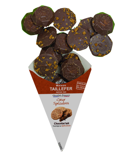 Visuel 1 du produit Chocolats au lait spéculoos Maison Taillefer - dans un cornet de 130 g