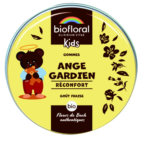 Visuel 1 du produit Gommes bio réconfort goût fraise pour enfants Biofloral kids ange gardien - 45 g