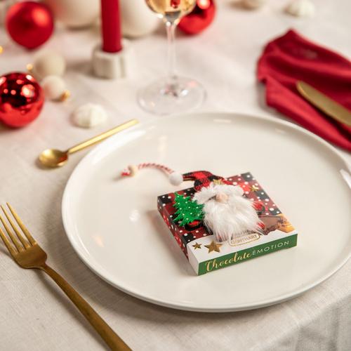 Visuel 2 du produit Étui de Noël avec du chocolat motif lutin France Décor - 36 g