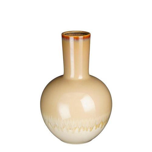 Visuel 1 du produit Vase Holm vase coloris beige en céramique - Ø 27 cm