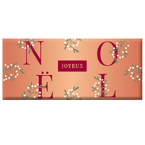 Visuel 1 du produit Mini tablette de chocolat au lait  « Joyeux Noël » Art Grafik